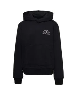 Black Hoodie With Amiri X Eden Rock Print In Cotton Man