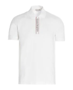 Alexander McQueen Logo Band Polo Shirt