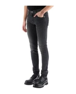 Alexander McQueen Logo Embroidered Skinny Jeans -Italist Store 1c5f6c6197728c4571ceedcfc2bb67dc