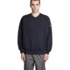 Stone Island Sweatshirt In Blue Cotton