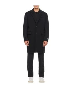 Versace Barocco Single-breasted Coat