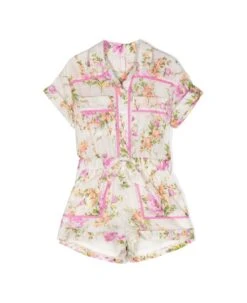 Zimmermann Floral Short Jumpsuit