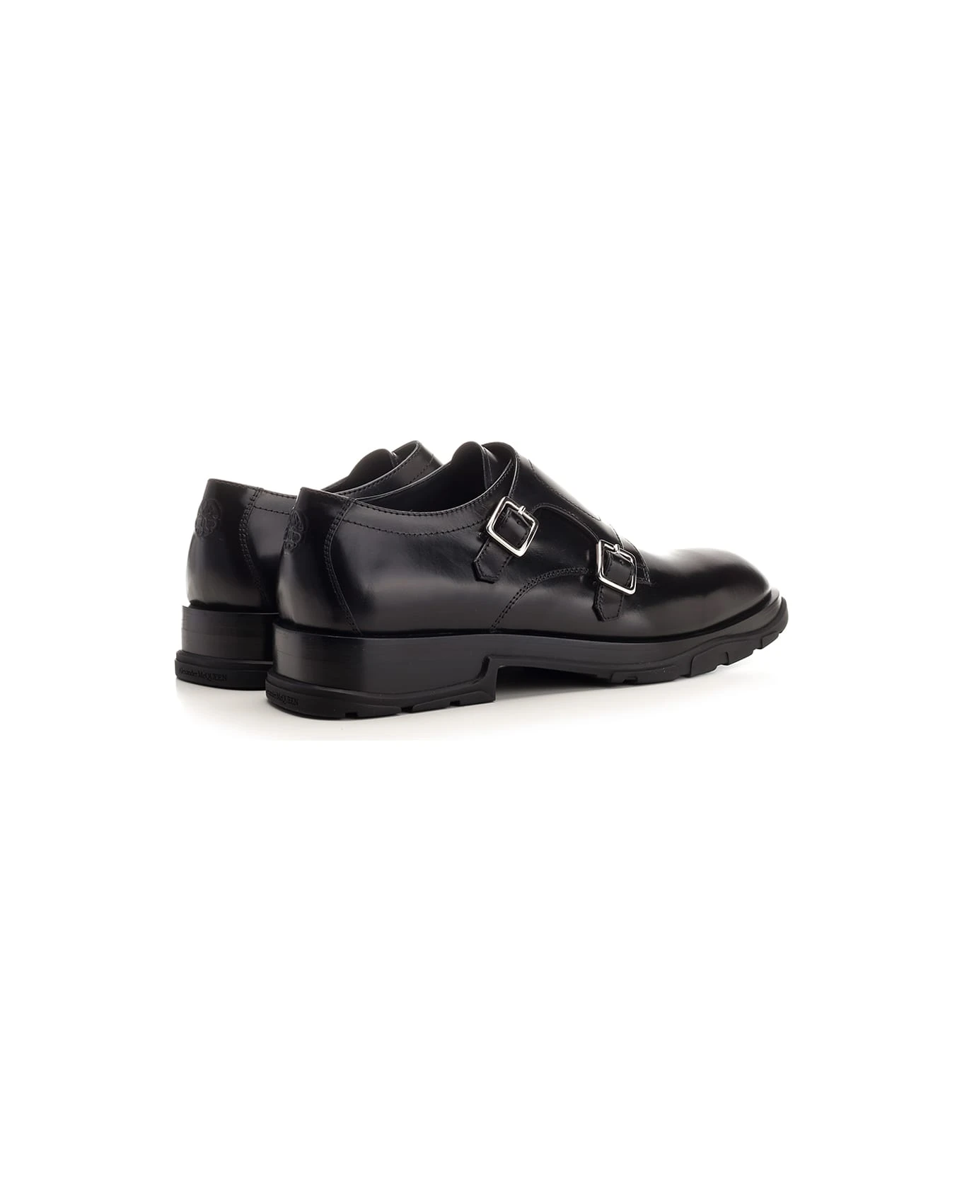 Alexander McQueen Black Double Buckle Loafer 3 Alexander McQueen Black Double Buckle Loafer - Image 3