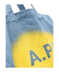 A.P.C. Blue Cotton Tote Bag -Italist Store 20cd43329d8a93116a81c1e88794c199