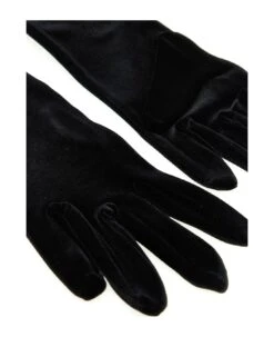 Velvet Long Gloves -Italist Store 2103ec9ab9c4cc48ee3b0ef7e5a2a8b5