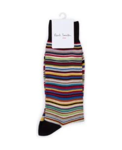 PAUL SMITH Striped Stretched Ankle Socks