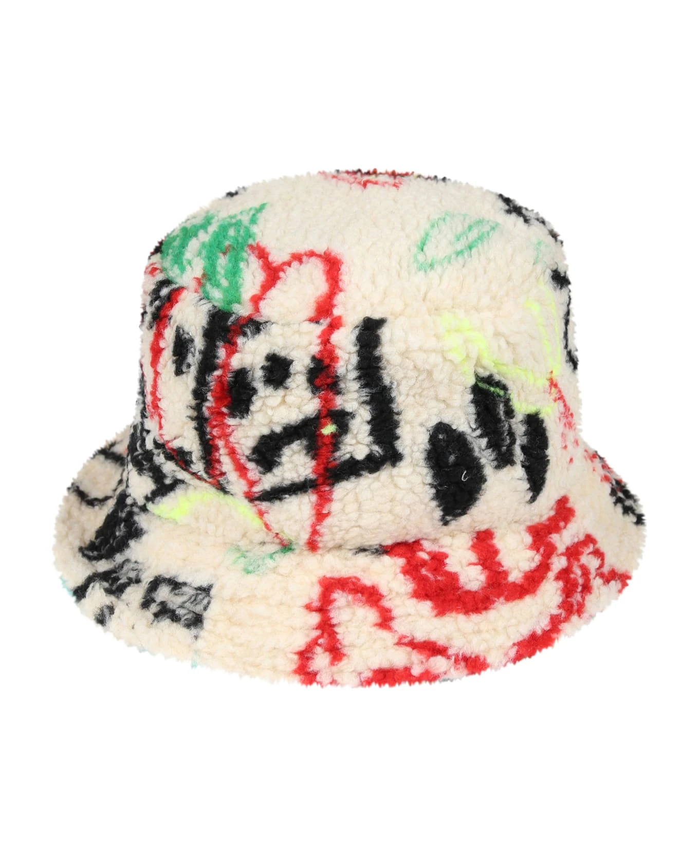 BARROW Beige Cloche For Kids With Logo And Print 2 BARROW Beige Cloche For Kids With Logo And Print - Image 2