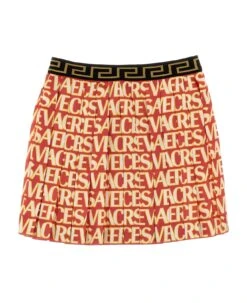 'versace Allover Kids' Capsule La Vacanza Skirt