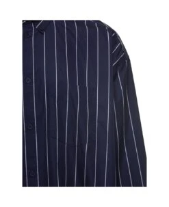Balenciaga Blue Striped Oversized Blouse And Contrasting Logo In Cotton Blend Man -Italist Store 26f195983067e9e2bc2e3fe0a0d7a331