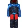 Blue Snow Suit For Boy With Logos