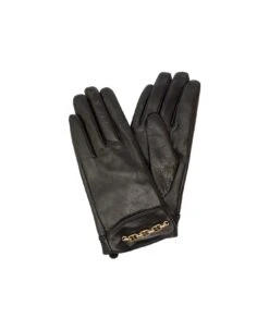 TWINSET Black Gloves With Oval T Chain Detail In Smooth Leather Woman -Italist Store 282da66c65bdbebc0d935b7aef657373