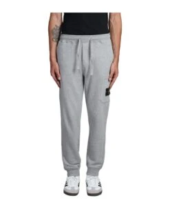 Stone Island Pants In Grey Cotton