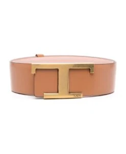 Tod's Brown Calf Leather Belt