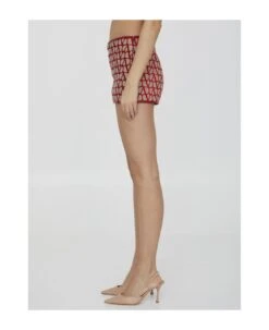 Valentino Garavani Valentino Iconographe Light Toile Short -Italist Store 28b2e14508408472bf895086a1098a7a