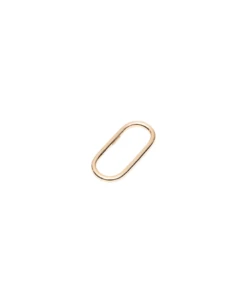 Yellow Gold Oval Ring Key Holder Keyring