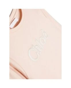 Chloé Chloe T-shirt Rosa Cipria In Jersey Di Cotone Bambina -Italist Store 2d5fd28d9ff9293ef057bae95b121386