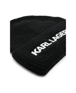 Karl Lagerfeld Kids Karl Lagerfeld Cappello Nero In Maglia Bambino -Italist Store 2df8275828b41ed67fa628012afa90e4