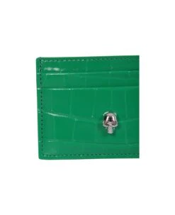 Alexander McQueen Green Cardholder 5 Alexander McQueen Green Cardholder -Italist Store 2eb48c3992524581196f4790a00d9122
