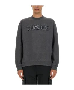 Versace Sweatshirt With Crocodile Logo
