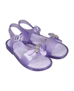 Melissa Purple Sandals For Girl With Butterfly And Logo -Italist Store 3020cfe3c0ee7833dfca19d65f3ddcba
