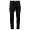 Alexander McQueen Black Jeans With Branded Button And Logo Patch In Cotton Denim Stretch Man