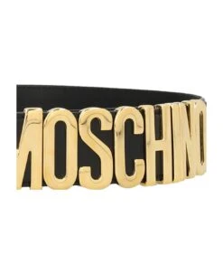 MOSCHINO Gold Logo Belt -Italist Store 325d504f032ea85d1de8dfddd356d6d9