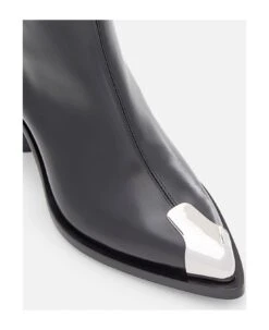 Alexander McQueen 70mm Punk Leather Boots -Italist Store 3372efc5e74cf40f601b20a8776b71d6