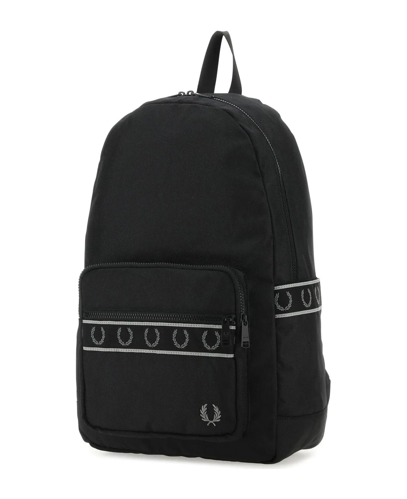 Fred Perry Black Polyester Backpack 2 Fred Perry Black Polyester Backpack - Image 2