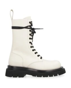 Bottega Veneta Lug Lace-up Ankle Boots