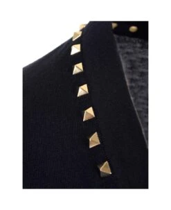 Valentino Garavani Blue "rockstud" Cardigan 7 Valentino Garavani Blue "rockstud" Cardigan -Italist Store 34700e240df7b686e22b93fea0a191cd