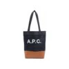 A.P.C. A.p.c Woman Fabric And Leather Tote Bag With Print