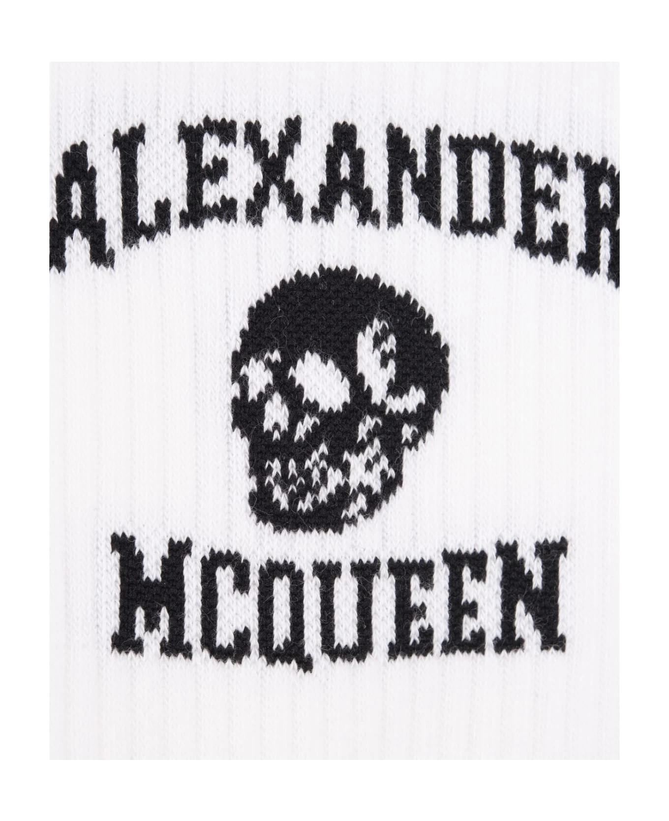 Alexander McQueen Logo Skull Socks In White 3 Alexander McQueen Logo Skull Socks In White - Image 3