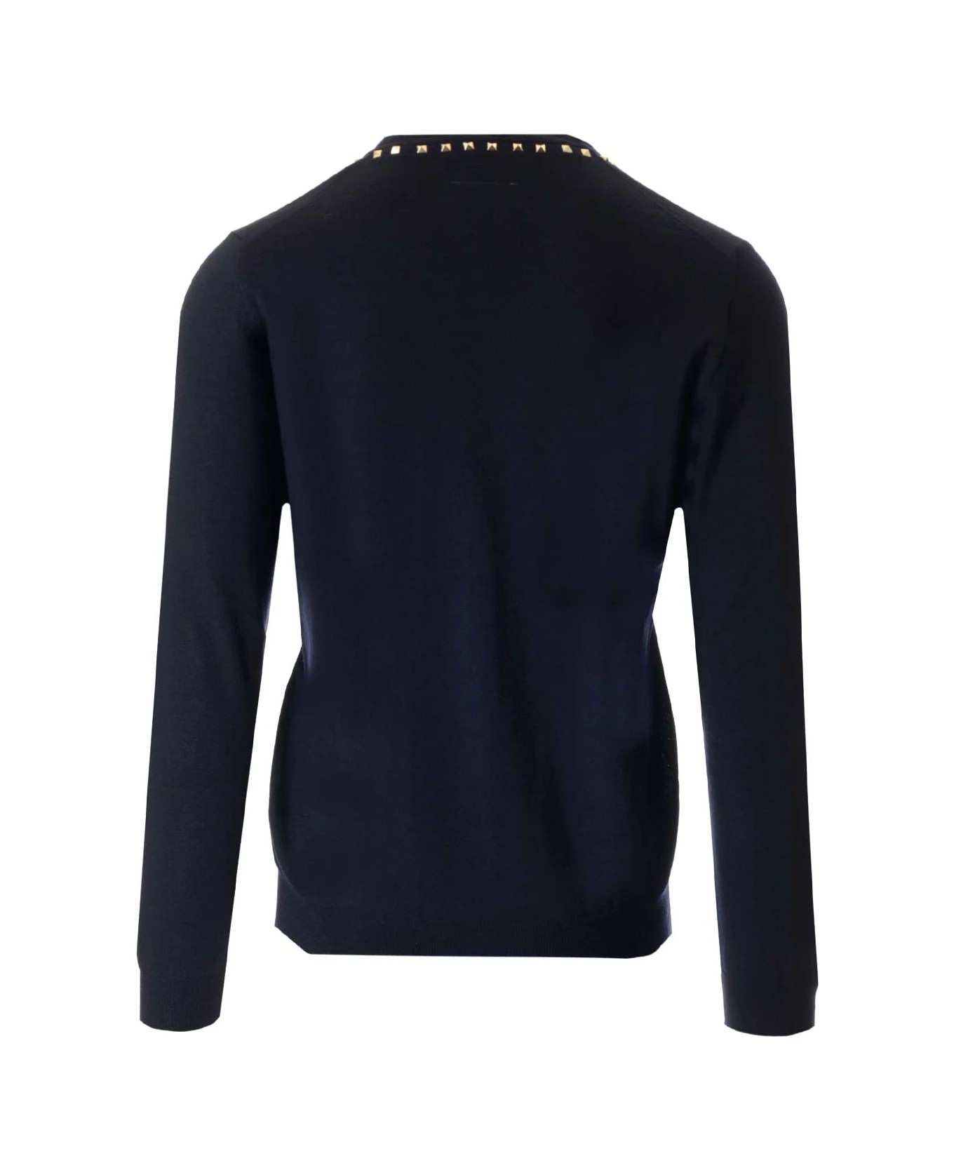 Valentino Garavani Blue "rockstud" Cardigan 2 Valentino Garavani Blue "rockstud" Cardigan - Image 2