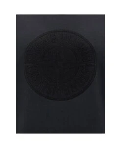 Stone Island Black Crewneck Sweater With Compass Embroidery In Cotton Man -Italist Store 39d63df8a62e46ed23e0ab4a8242c510