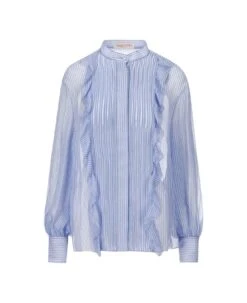 Valentino Garavani Striped Button-up Blouse