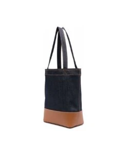 A.P.C. A.p.c Woman Fabric And Leather Tote Bag With Print -Italist Store 3cf103bb6de217af707fb41345cf1763