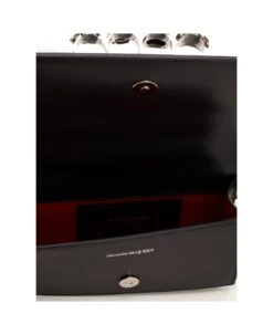 Alexander McQueen Black "the Knuckle Satchel" Bag -Italist Store 3d4fc987878625c9644c4a9131c0a82d