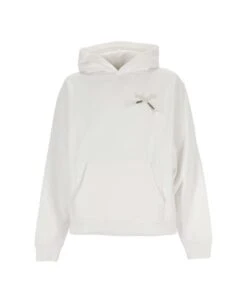Jacquemus Noeud Bow Embellished Long-sleeved Hoodie