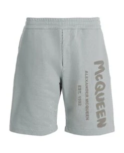 Alexander McQueen Bermuda Stampa Logo