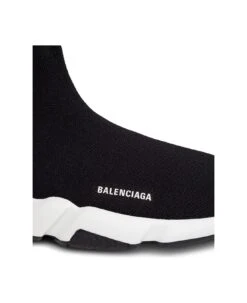 'speed' Black Sneakers With Logo Balenciaga In Stretch Fabric Woman -Italist Store 41b154e004a4aa853d2c110406927057 1