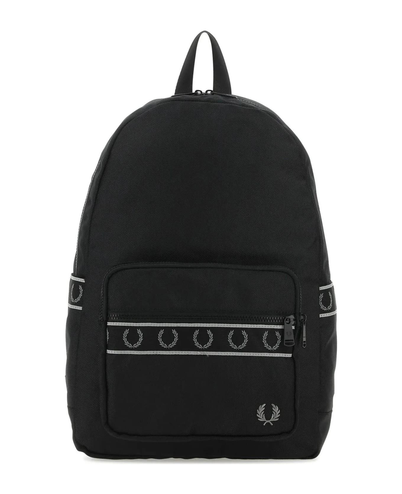 Fred Perry Black Polyester Backpack 1 Fred Perry Black Polyester Backpack