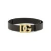 Dolce & Gabbana Lux Leather Belt With Dg Buckle
