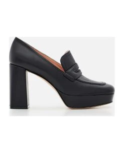 Rouen Heeled Leather Loafers
