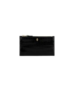 Alexander McQueen Black Leather Card Holder By