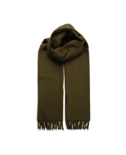 A.P.C. Khaki "alix Brodée" Scarf