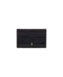 Alexander McQueen Card Holder In Black Leather