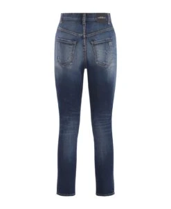 Jeans Dsquared2 "high Waist Cropped Twiggy" In Denim -Italist Store 492163edc96d203a4c7822f41940ef6e