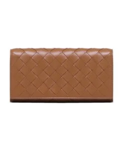Bottega Veneta Large Intrecciato Wallet With Flap