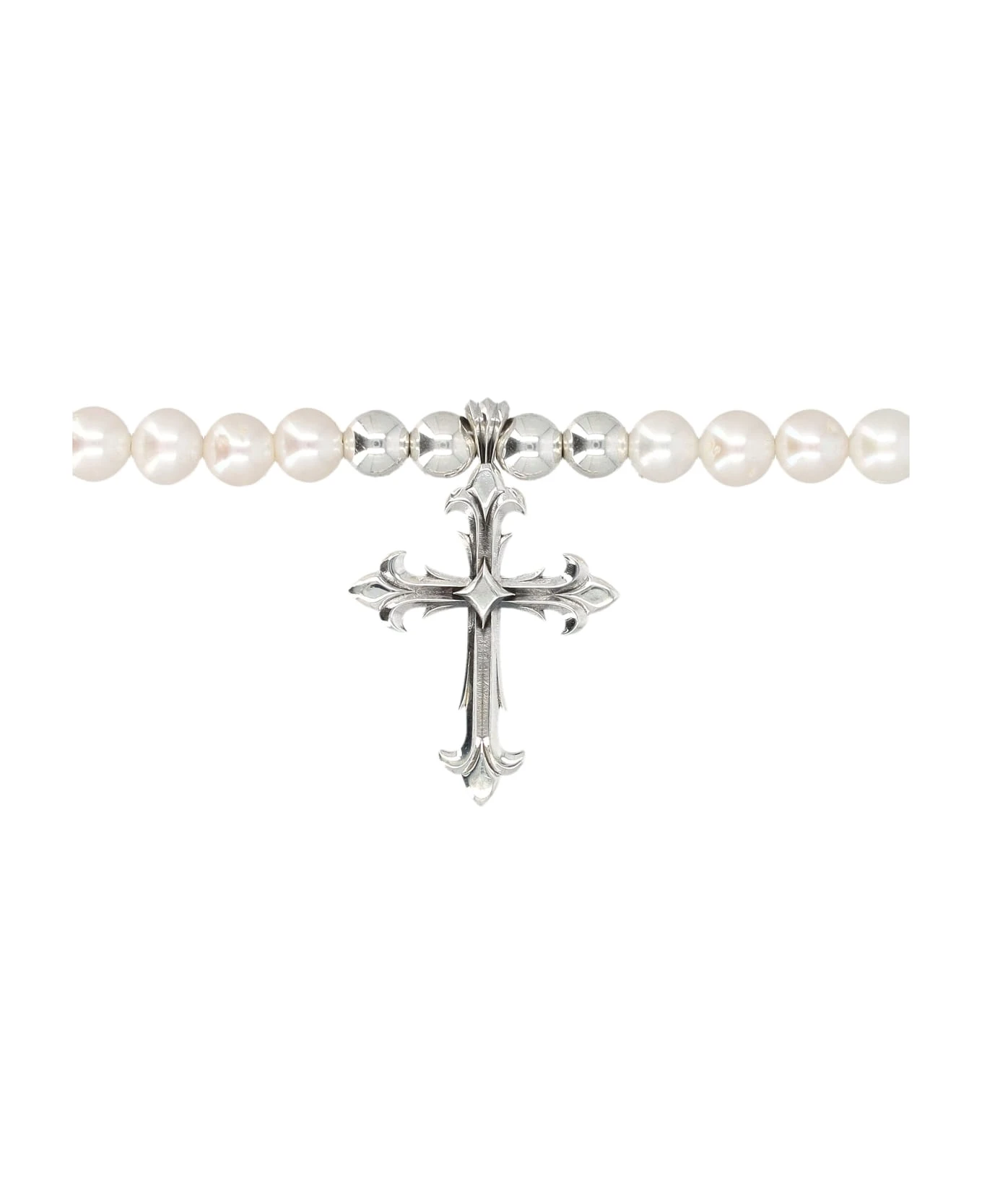 Pearl Necklace With Cross 2 Pearl Necklace With Cross - Image 2