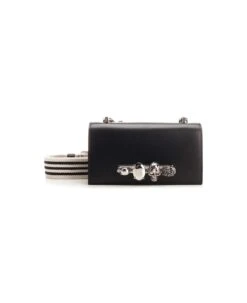 Alexander McQueen Black "the Knuckle Satchel" Bag